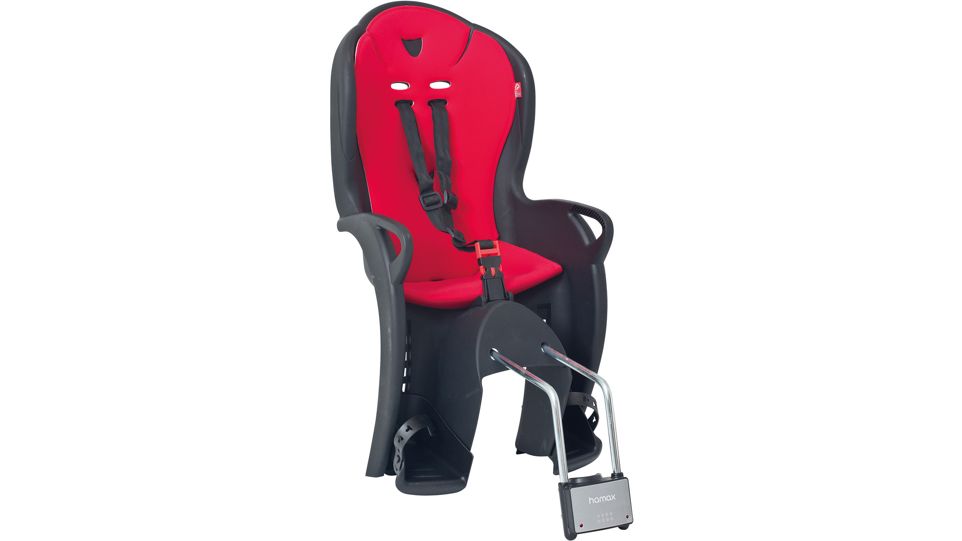 Hamax Kindersitz Kiss, Schale: schwarz, mit großem Polster: rot - Bild 1